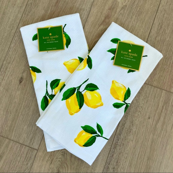kate spade Other - Kate Spade Lemon Kitchen Towels